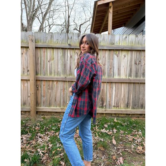 Vintage Made-in-USA Tartan Button-Down (Oversized Fit) - Picture 3 of 9